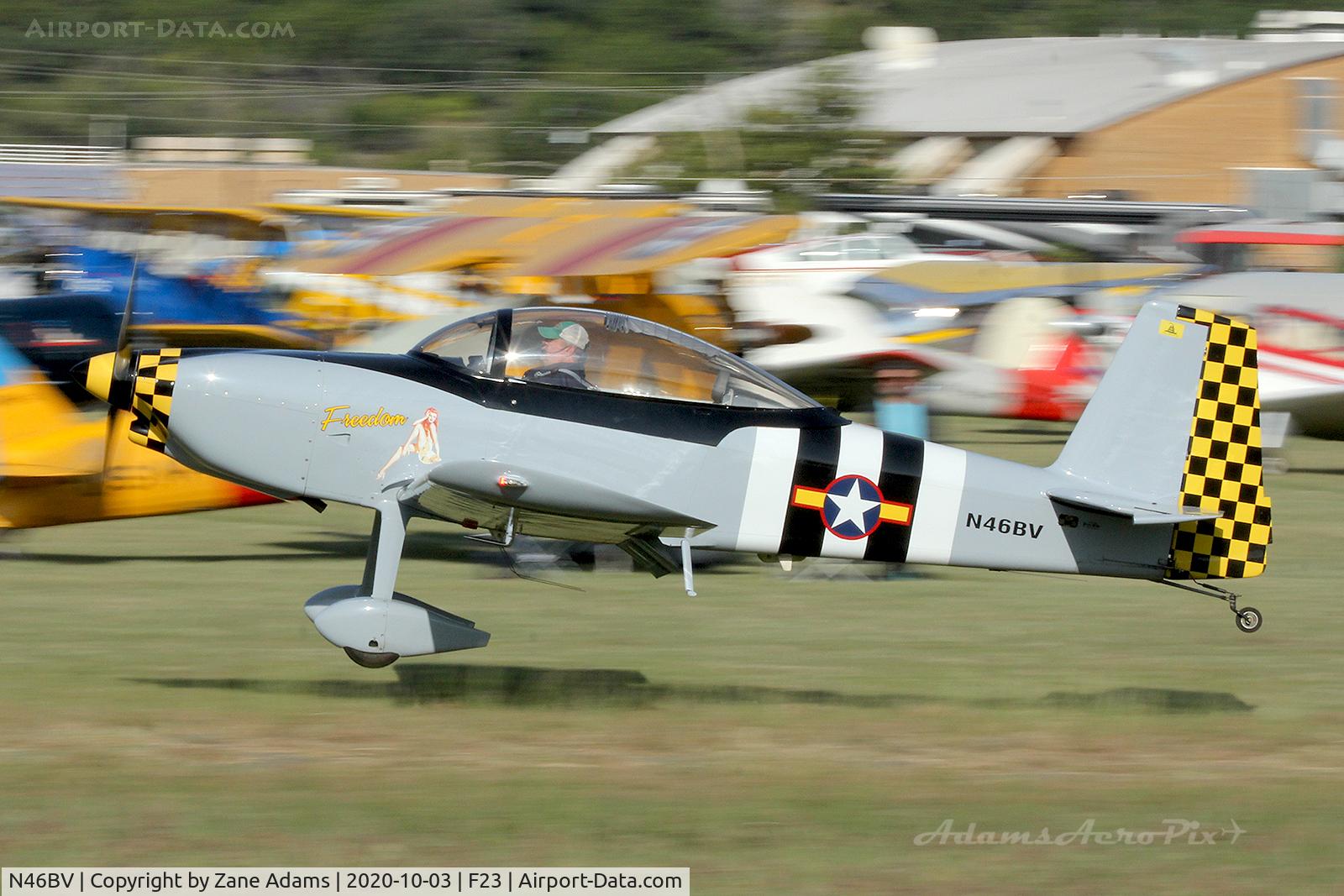 N46BV, 2006 Vans RV-8 C/N 80535, 2020 Ranger Antique Airfield Fly-In, Ranger, TX