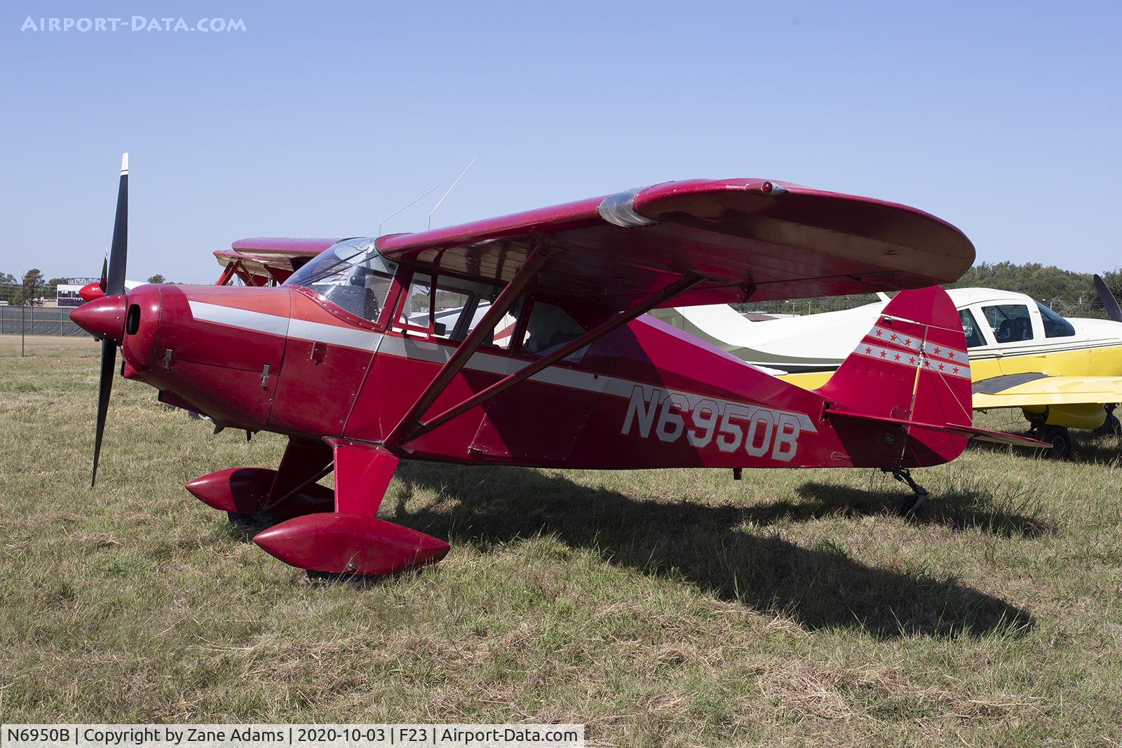 N6950B, 1956 Piper PA-22-150 C/N 22-4238, 2020 Ranger Antique Airfield Fly-In, Ranger, TX