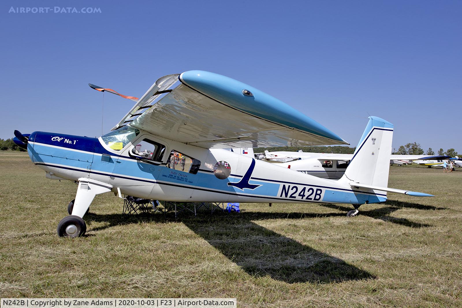 N242B, 1954 Helio H-391B Courier Courier C/N 001, 2020 Ranger Antique Airfield Fly-In, Ranger, TX