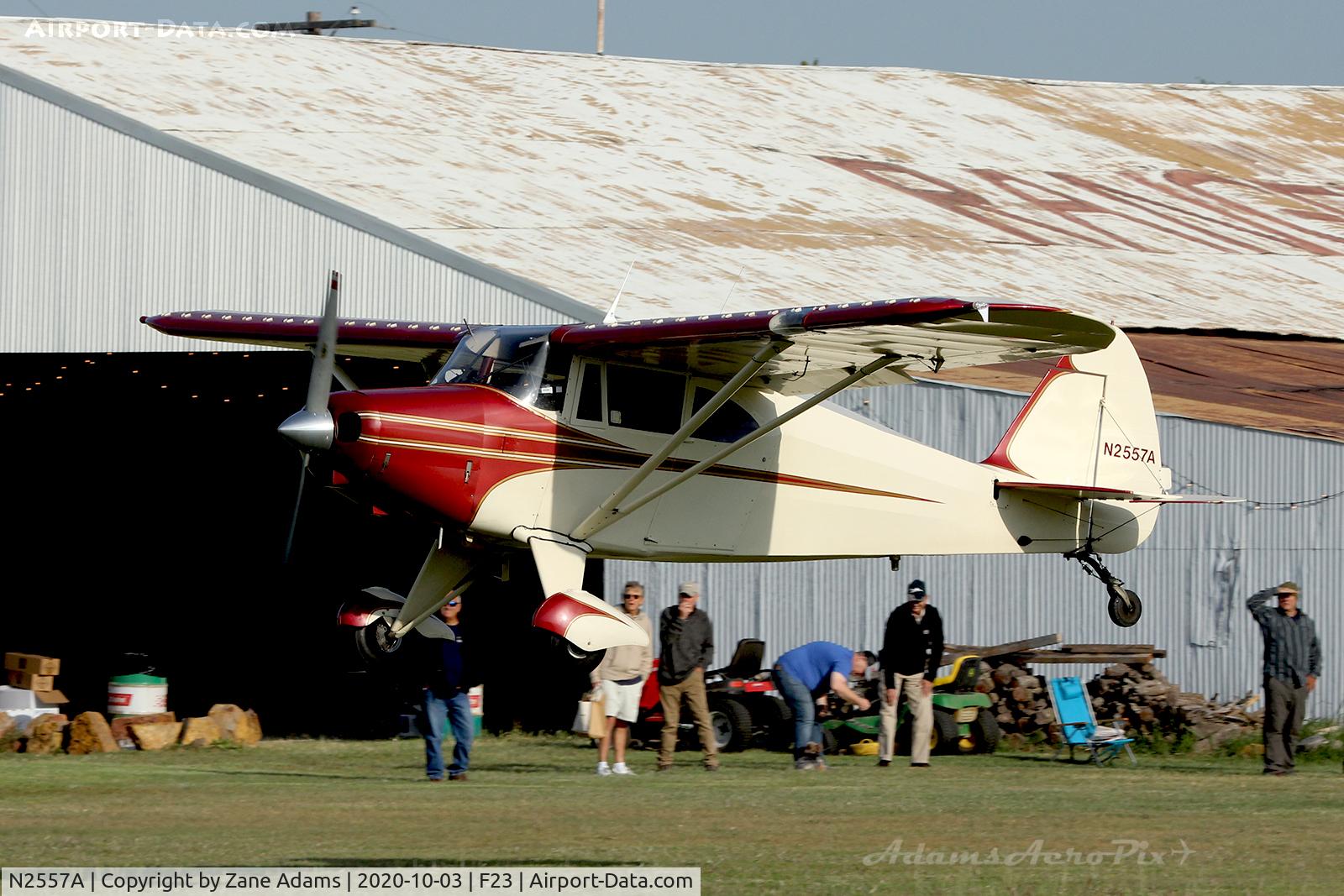 N2557A, 1952 Piper PA-22-135 Tri-Pacer C/N 22-855, 2020 Ranger Antique Airfield Fly-In, Ranger, TX