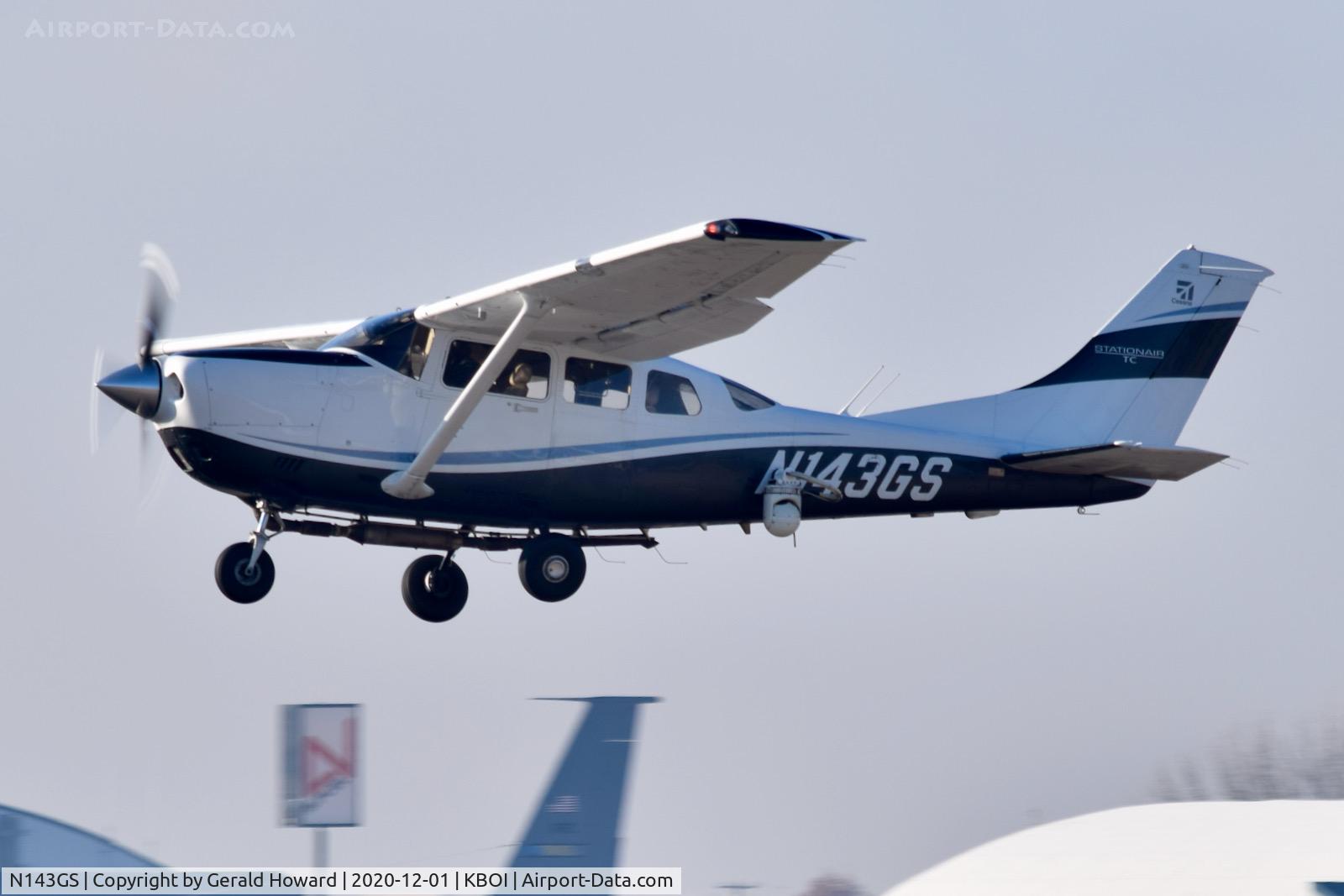 N143GS, Cessna T206H Turbo Stationair C/N T20608970, Climb out from 10L.