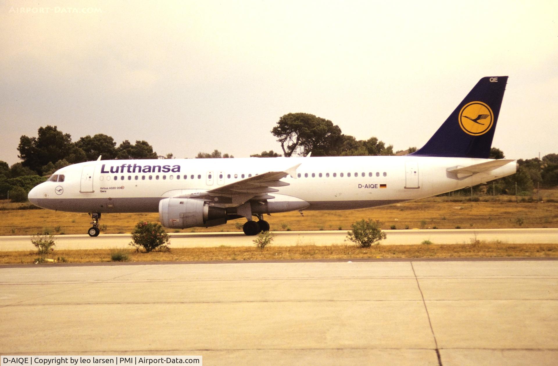 D-AIQE, 1991 Airbus A320-211 C/N 0209, Palma de Mallorca10.6.1995