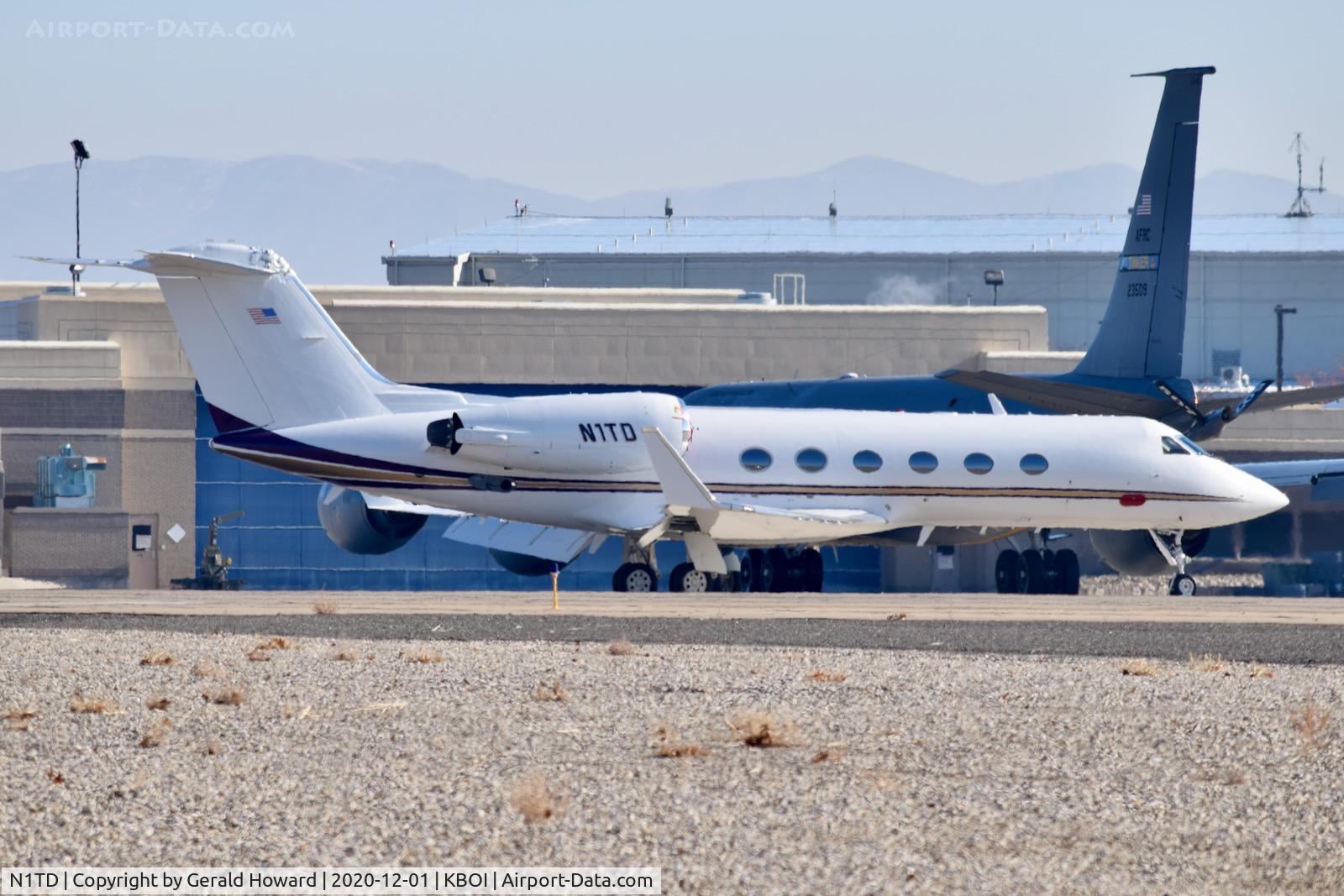 N1TD, 1990 Gulfstream G-IV C/N 1133, Parked on south GA ramp.