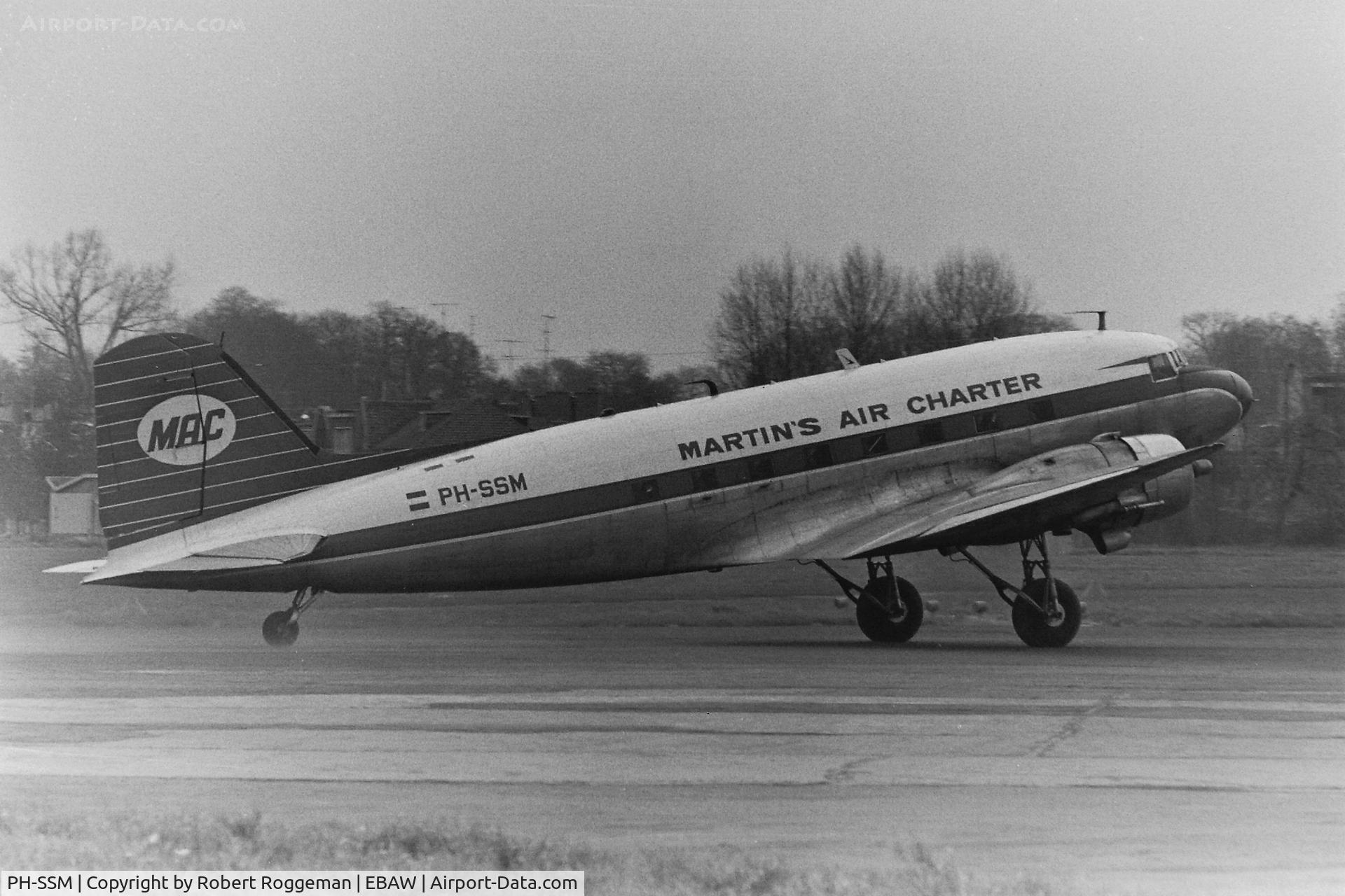 PH-SSM, 1944 Douglas C-47 Dakota 3 C/N 13182, 1966.MARTIN'S AIR CHARTER.