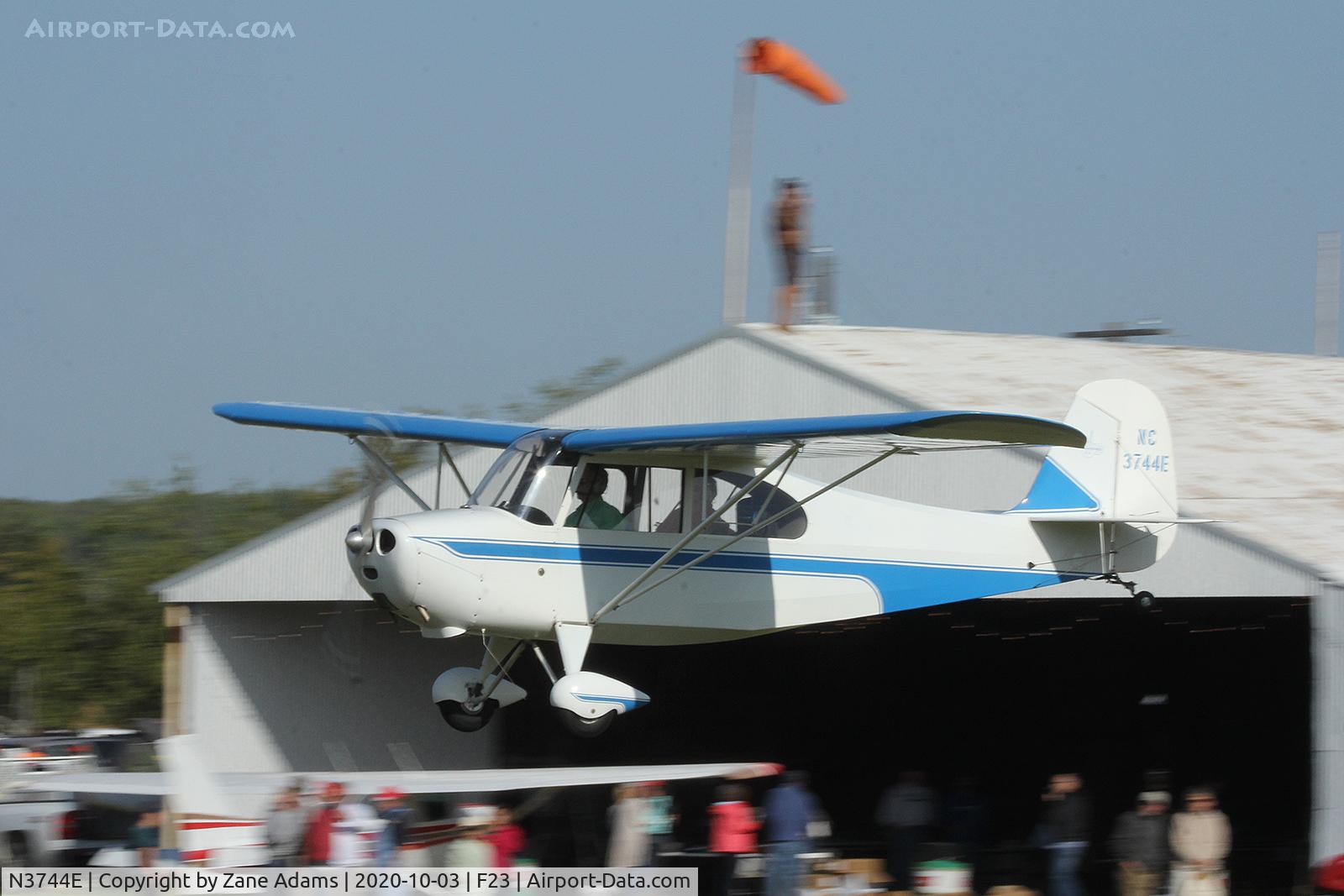N3744E, 1947 Aeronca 7AC Champion C/N 7AC-7034, 2020 Ranger Antique Airfield Fly-In, Ranger, TX