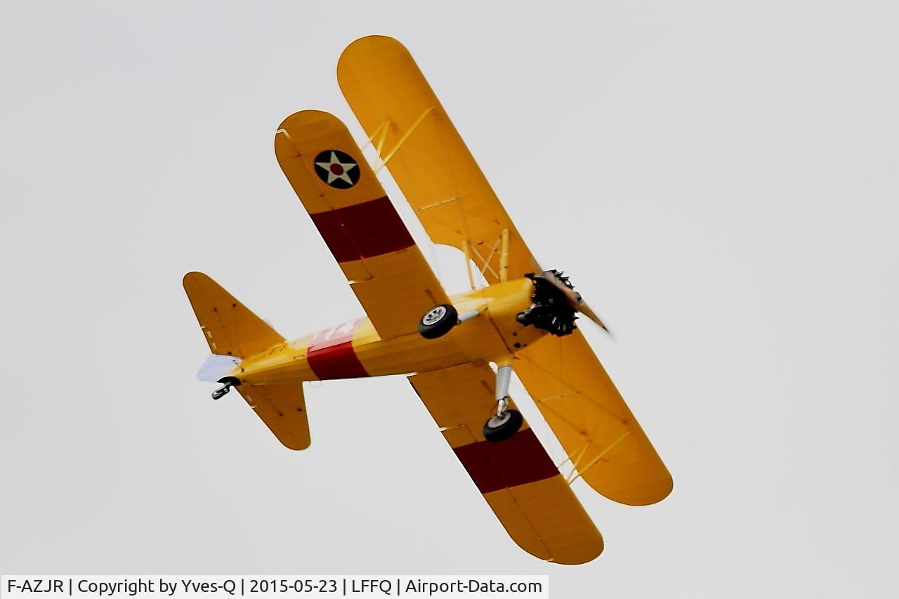 F-AZJR, 1942 Boeing-Stearman PT-13D (E75) C/N 75-5656, Boeing PT-13D Kaydet (E75), On display, La Ferté-Alais Airfield (LFFQ) Air show 2015