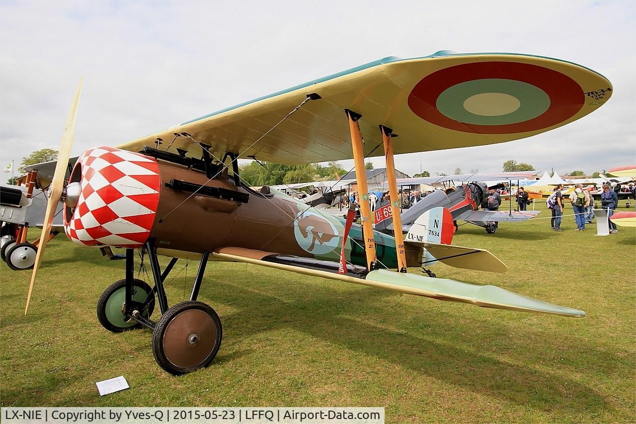 LX-NIE, 2011 Nieuport 28 C.1 Replica C/N 100, Nieuport 28 C.1 Replica, Static display, La Ferté-Alais airfield (LFFQ) Air show 2015