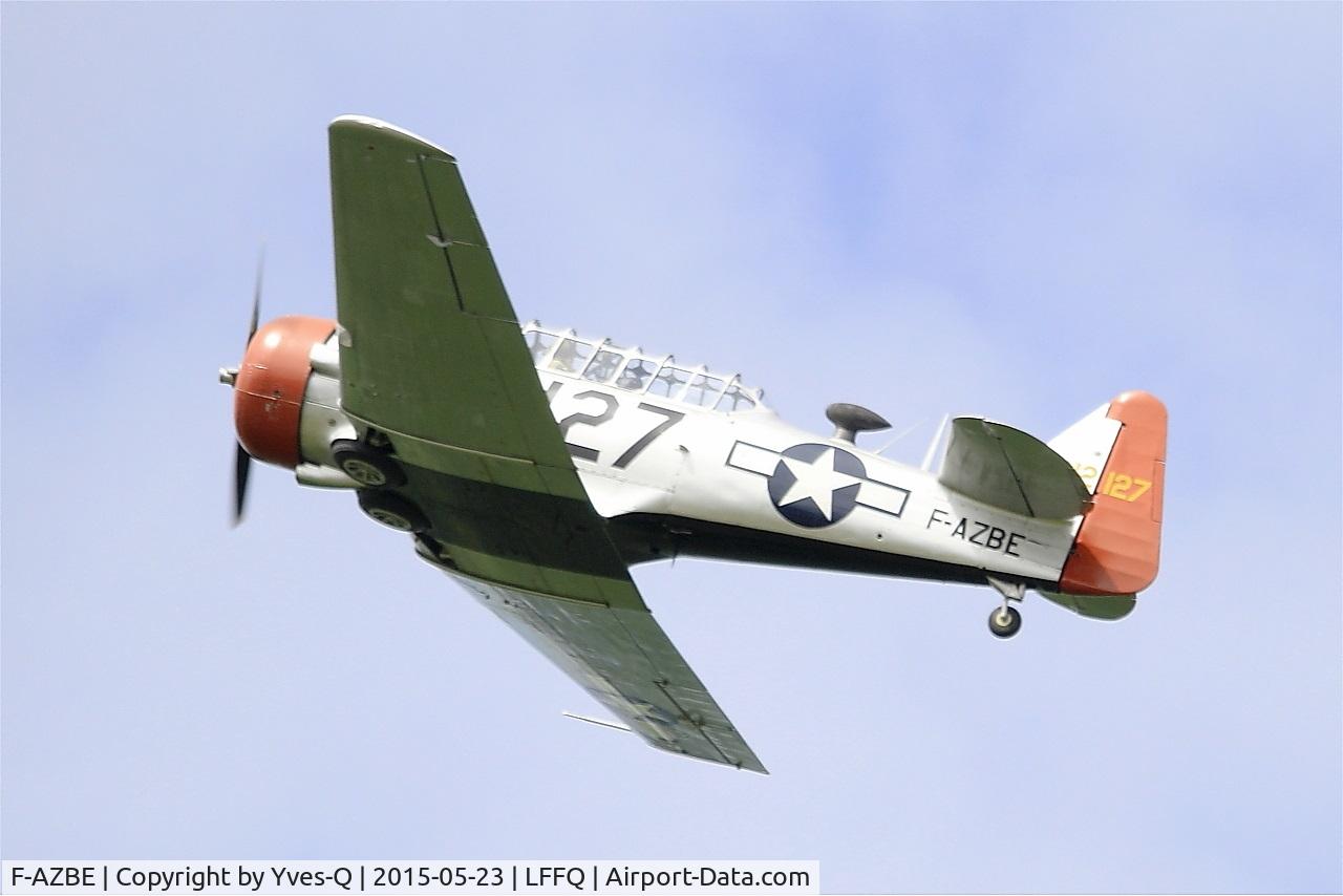 F-AZBE, North American AT-6C Harvard IIA C/N 88-12127, North American AT-6C Harvard IIA, On display, La Ferté-Alais airfield (LFFQ) Airshow 2015