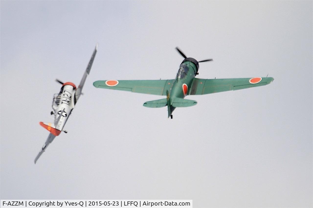 F-AZZM, 2000 North American AT-6B Texan C/N SA-32, North American AT-6B Texan, On display, La Ferté-Alais airfield (LFFQ) Air show 2015