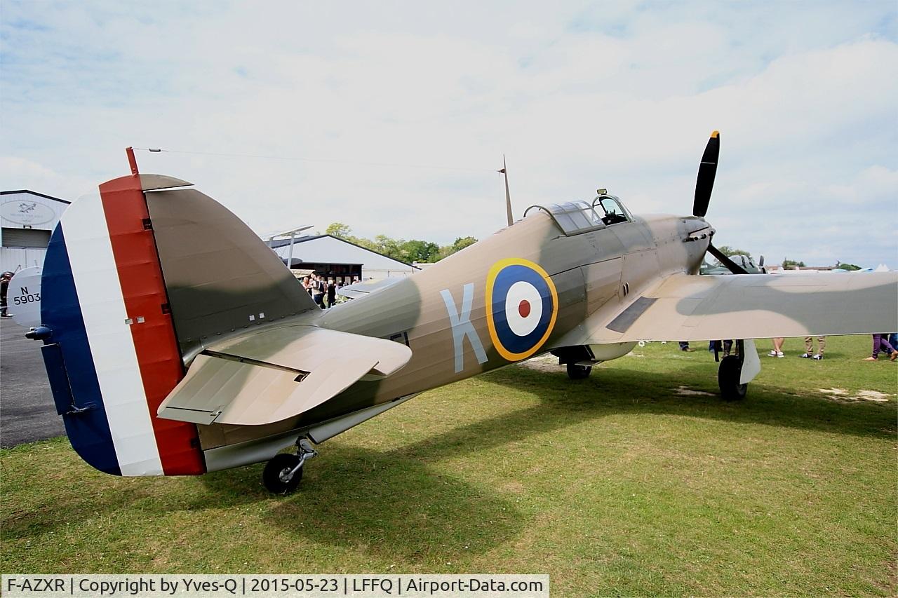 F-AZXR, Hawker Hurricane IIA C/N Not found ZK-TPK, Hawker Hurricane Mk.IIa, Static display, La Ferté-Alais airfield (LFFQ) Airshow 2015