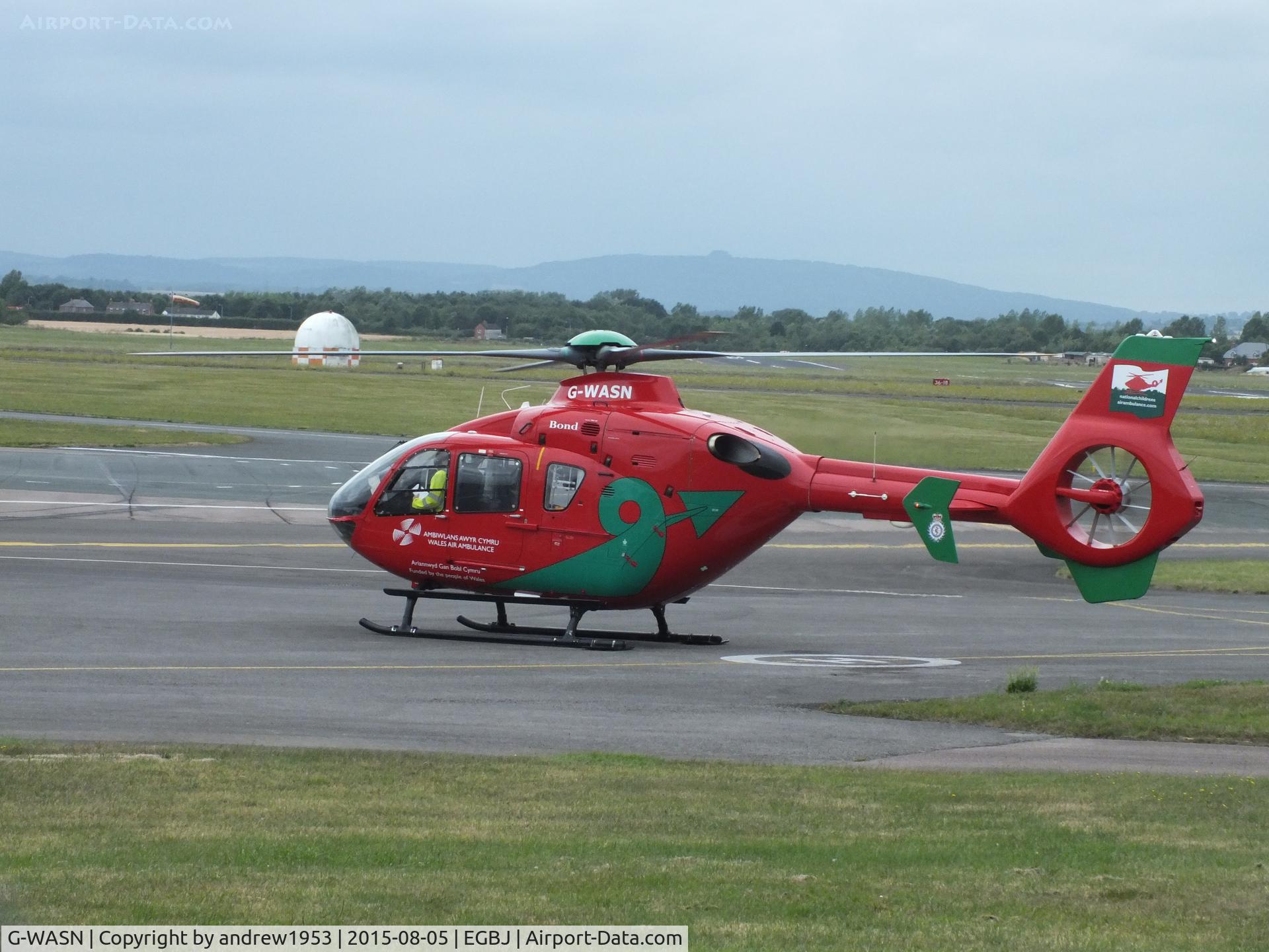 G-WASN, 2008 Eurocopter EC-135T-2+ C/N 0746, G-WASN at Gloucestershire Airport.
