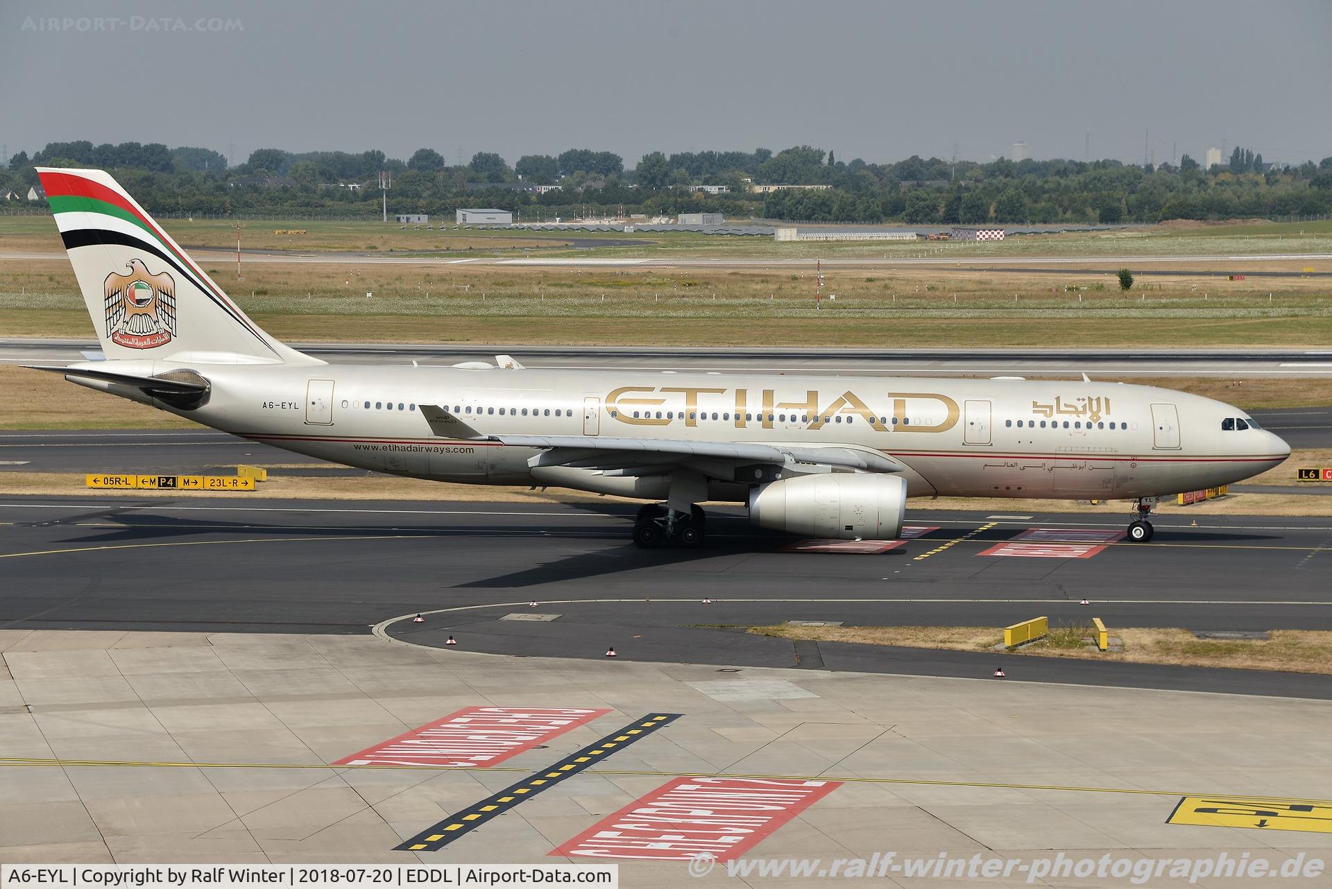A6-EYL, 2006 Airbus A330-243 C/N 809, Airbus A330-243 - EY ETD Etihad Airways - 809 - A6-EYL - 20.07.2018 - DUS