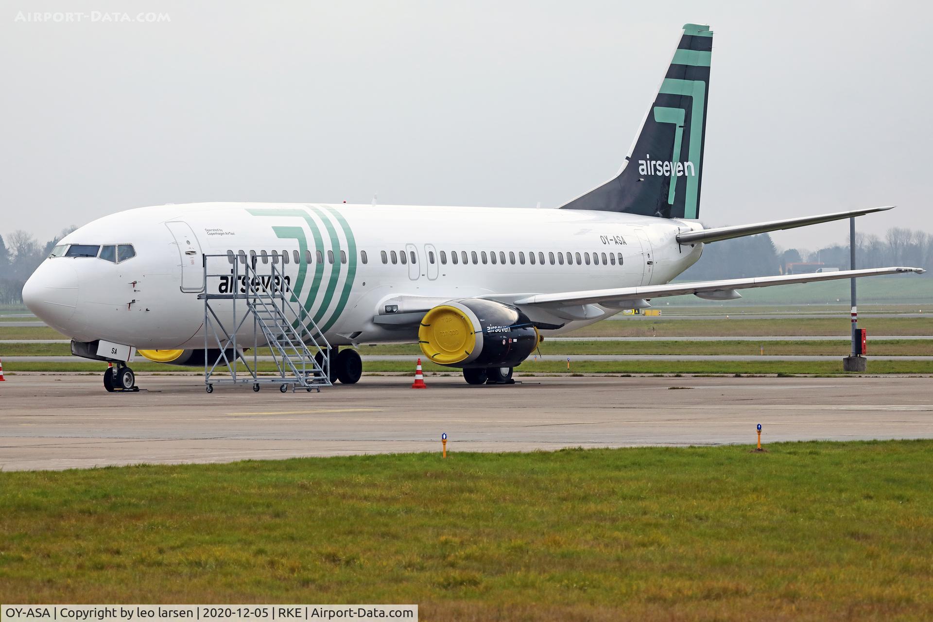 OY-ASA, 1990 Boeing 737-405 C/N 24644, Roskilde 5.12.2020