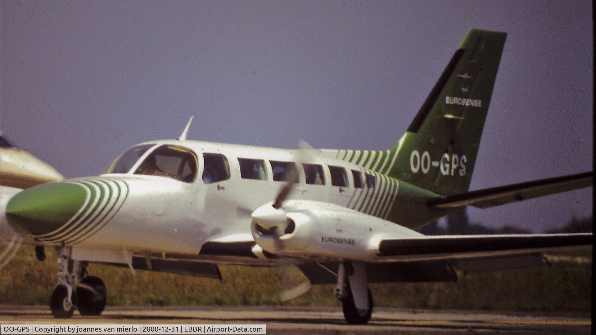 OO-GPS, 1980 Cessna 404 Titan Titan C/N 404-0609, BRU G.A.T. scan from slide