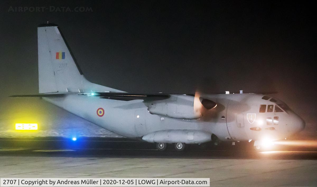 2707, 2012 Alenia C-27J  Spartan C/N 4154, Short stop from VIE, to MUC.