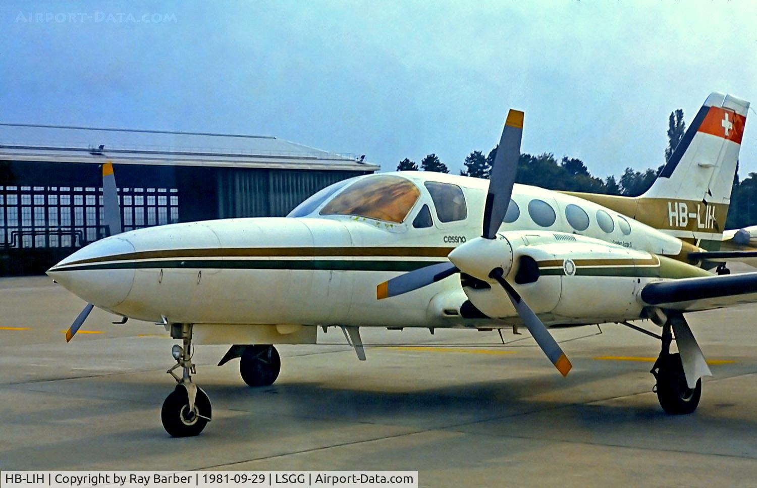 HB-LIH, 1976 Cessna 421C Golden Eagle C/N 421C0074, HB-LIH   Cessna 421C Golden Eagle [421C-0074] Geneva Int'l (Cointrin)~HB 29/09/1981