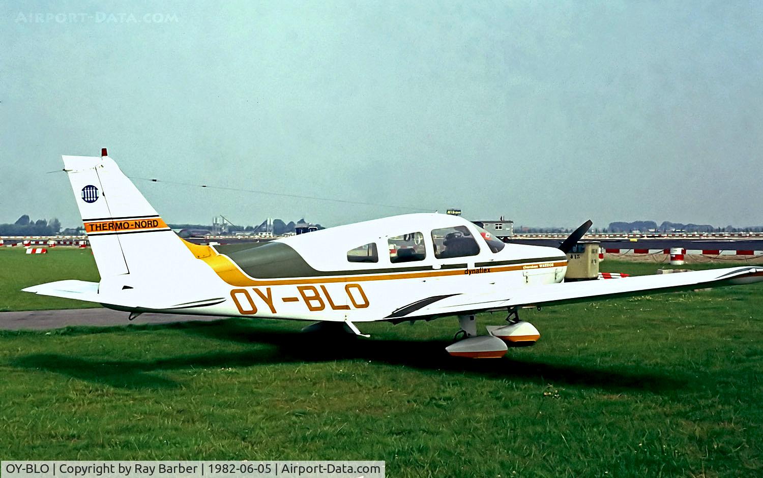 OY-BLO, 1976 Piper PA-28-151 Cherokee Warrior C/N 28-7615217, OY-BLO   Piper PA-28-151 Cherokee Warrior [28-7615217] (Place & Date unknown) @ 01/01/1982