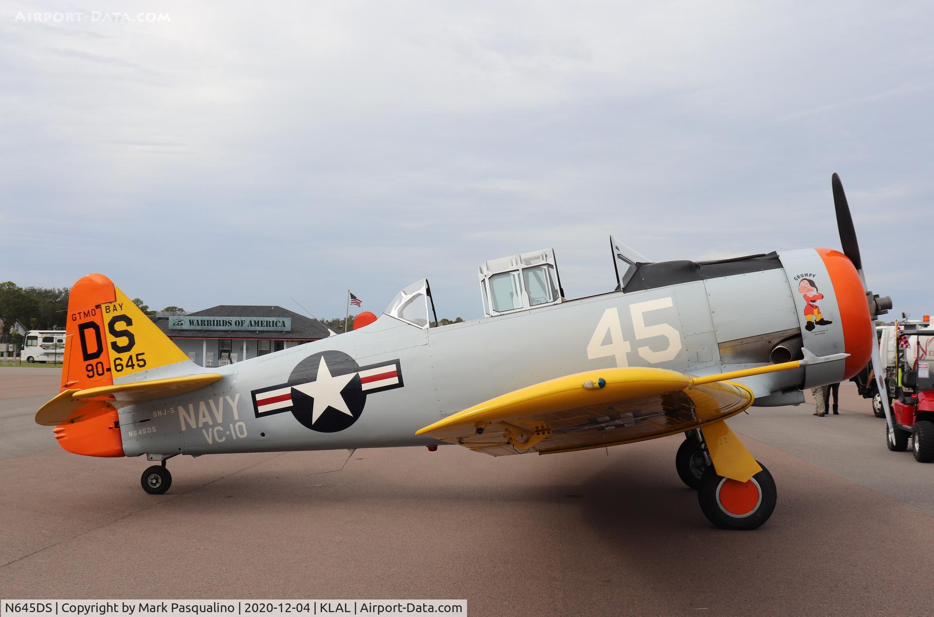 N645DS, 1944 North American SNJ-5 Texan Texan C/N 88-17678, North American SNJ-5