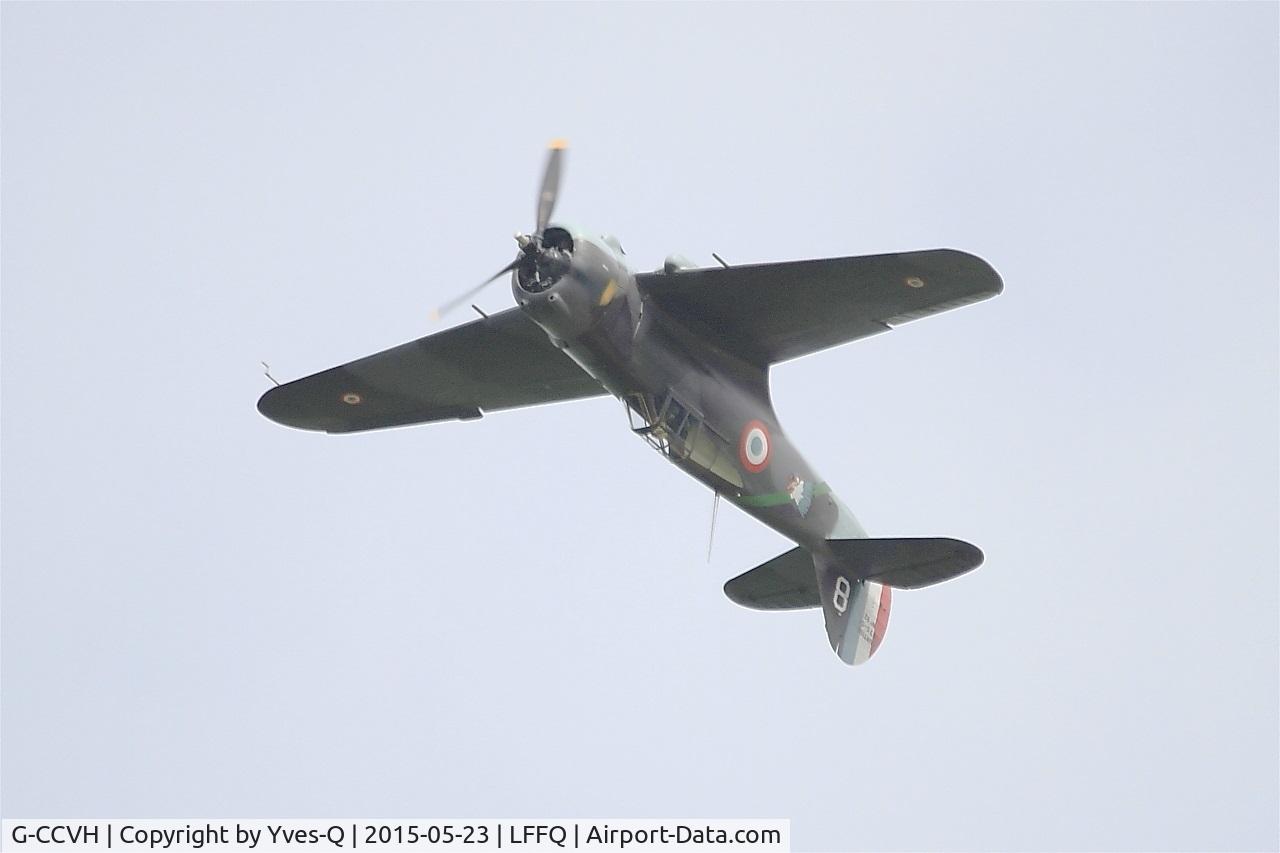 G-CCVH, 1939 Curtiss H-75A-1 C/N 12881, Curtiss H-75A-1, On display, La Ferté-Alais airfield (LFFQ) Airshow 2015