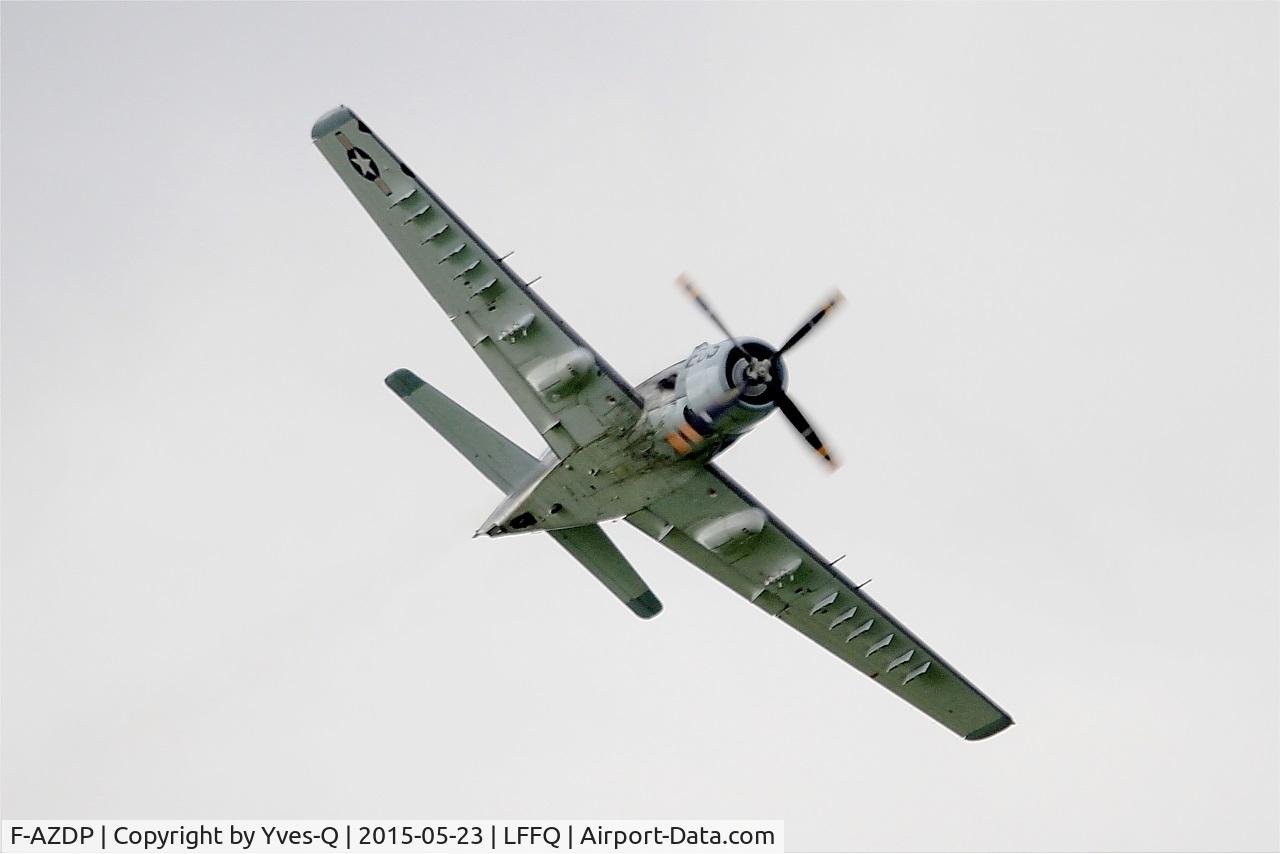 F-AZDP, Douglas AD-4N Skyraider C/N 7449, Douglas AD-4NA Skyraider, On display, La Ferté-Alais airfield (LFFQ) Air show 2015