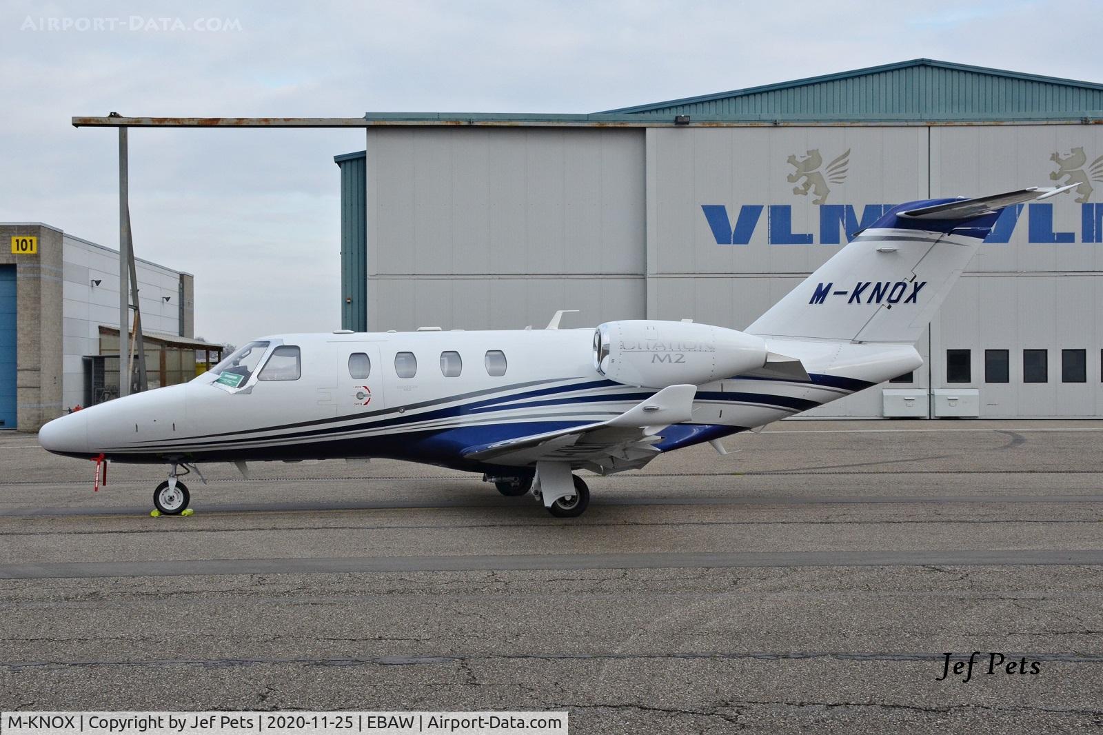 M-KNOX, 2019 Cessna 525 Citation M2 C/N 525-1019, Visitor at Antwerp Airport.