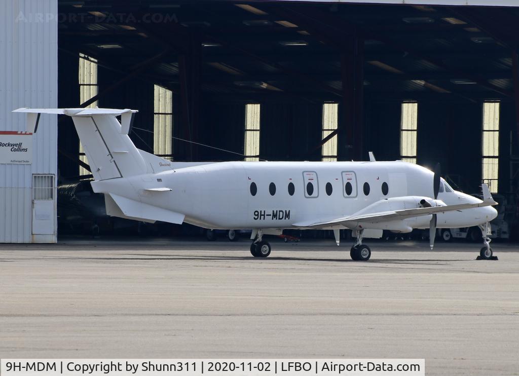 9H-MDM, 1999 Beech 1900D C/N UE-385, Parked at the General Aviation area for maintenance...