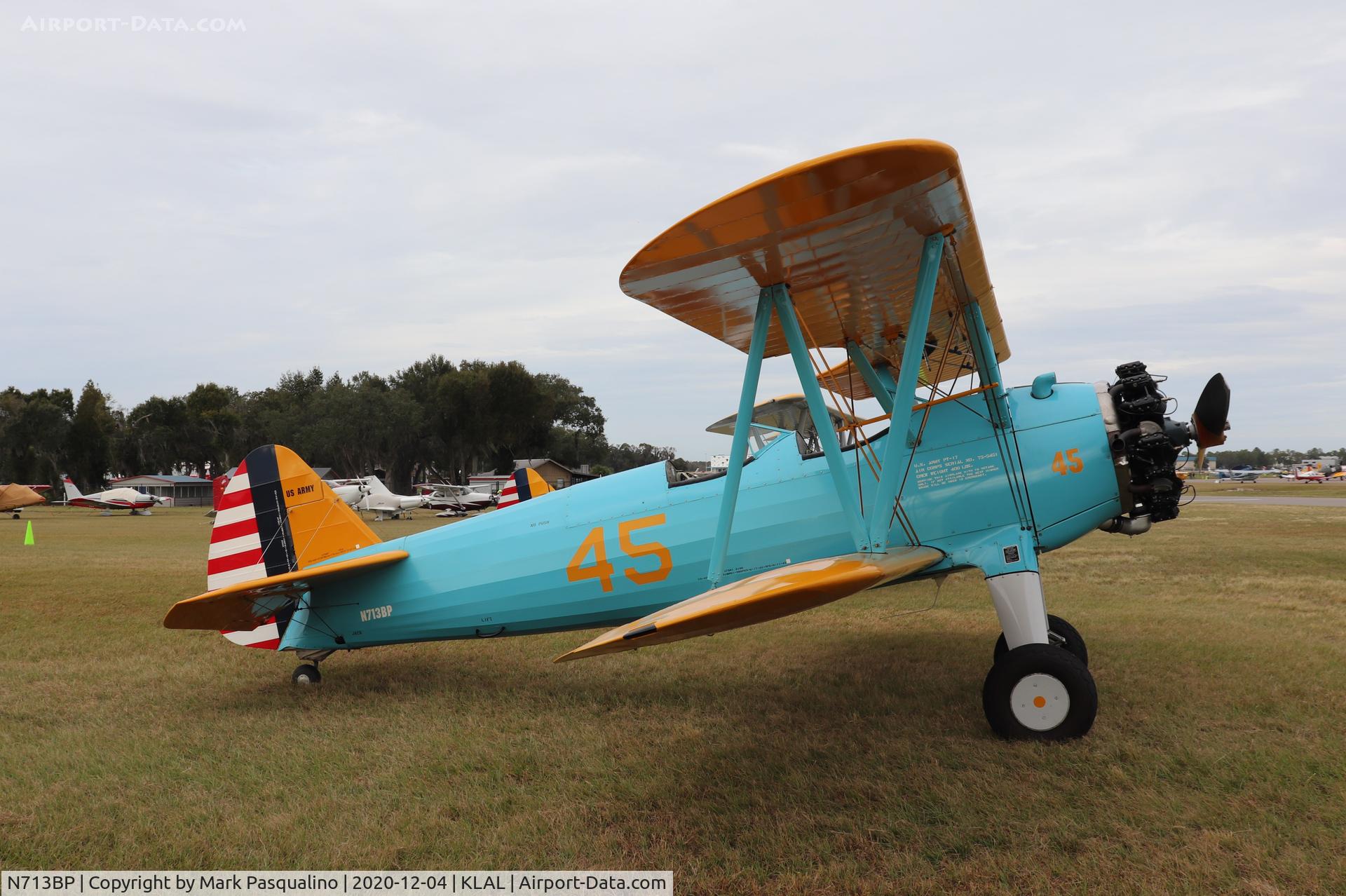 N713BP, Boeing E75 C/N 75-5451, Stearman