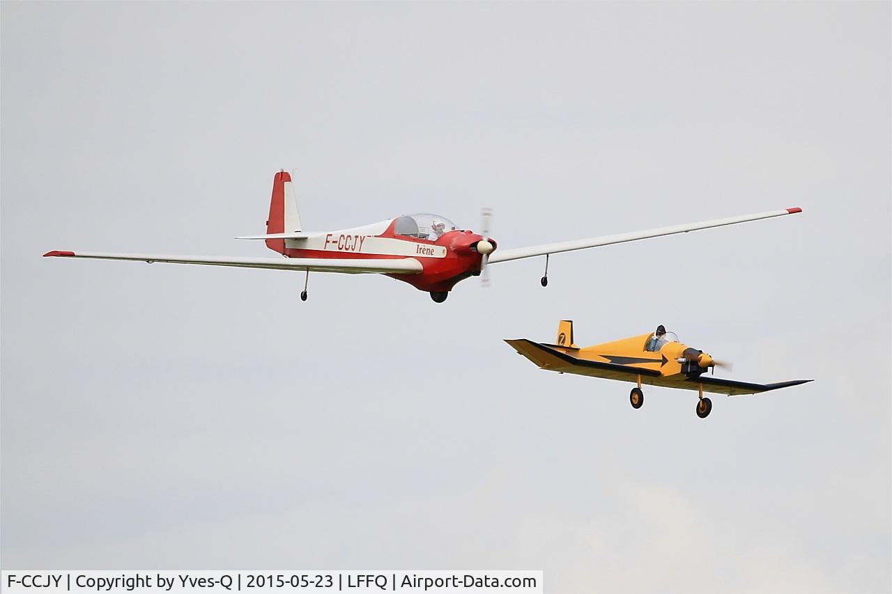 F-CCJY, 1974 Scheibe SF-28A Tandem-Falke Tandem Falke C/N 5763, Scheibe SF-28A Tandem Falke, On display, La Ferté-Alais airfield (LFFQ) Air show 2015