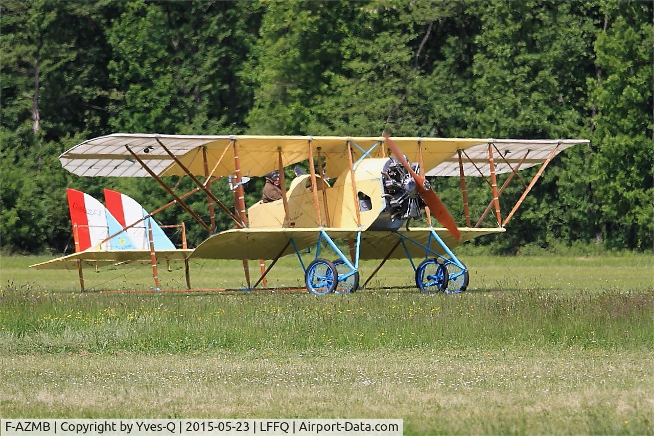 F-AZMB, Caudron G.3 C/N SA-33, Caudron G.3, Taxiing, La Ferté-Alais airfield (LFFQ) Airshow 2015