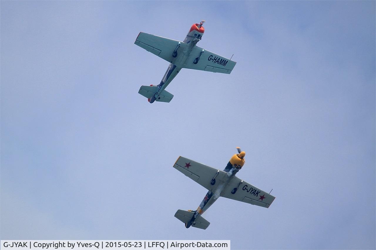 G-JYAK, 1985 Yakovlev Yak-50 C/N 853001, Yakovlev Yak-50, On display, La Ferté-Alais airfield (LFFQ) Airshow 2015