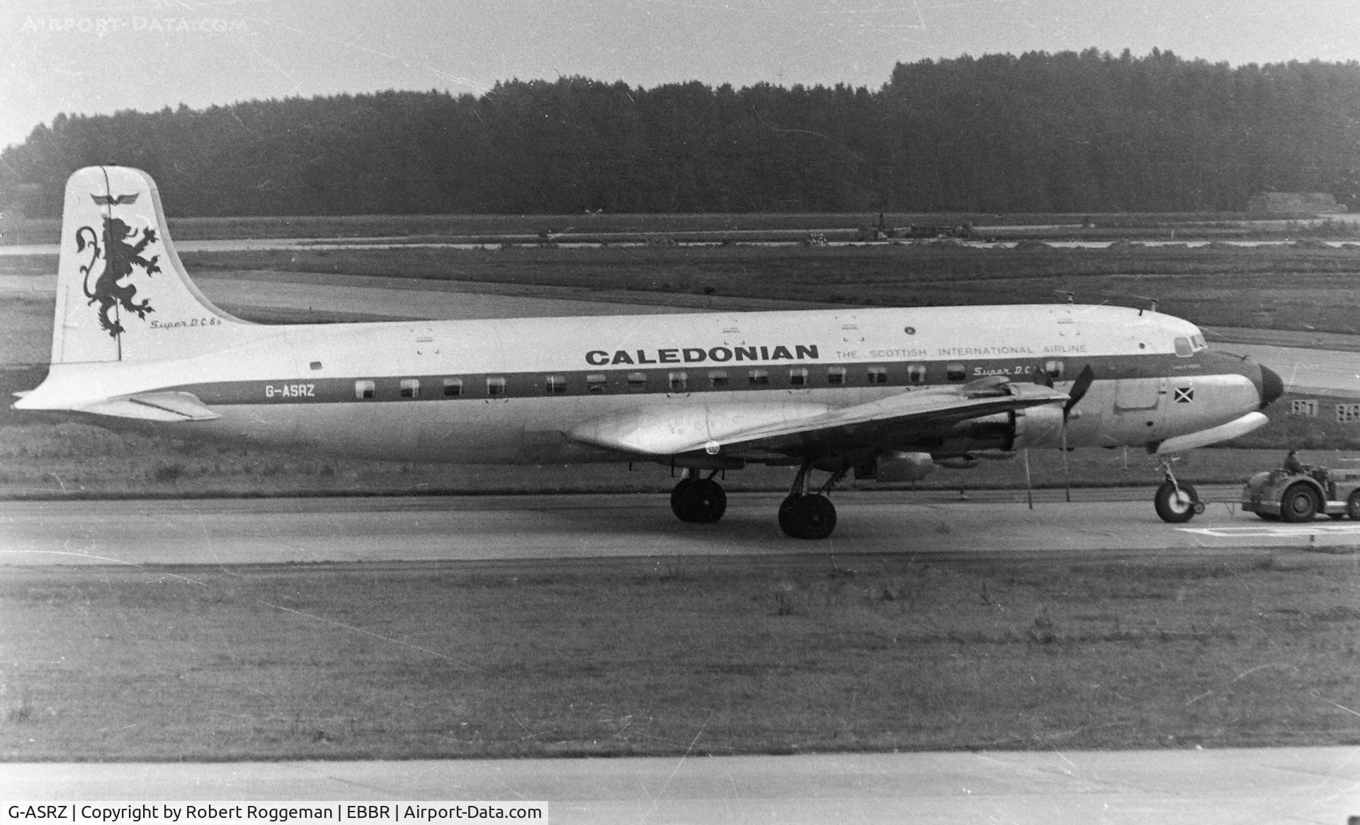 G-ASRZ, 1954 Douglas DC-6B C/N 44176, MID 1960's.CALEDONIAN.