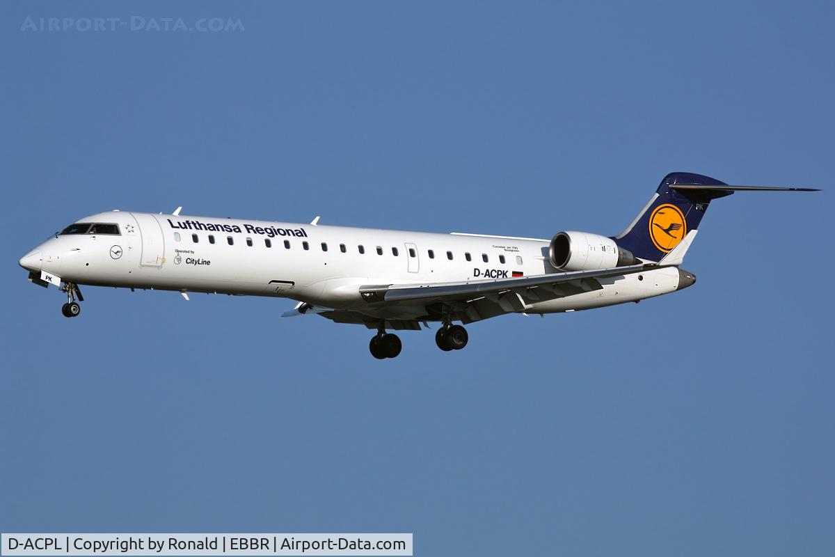 D-ACPL, 2002 Canadair CRJ-701ER (CL-600-2C10) Regional Jet C/N 10076, at bru