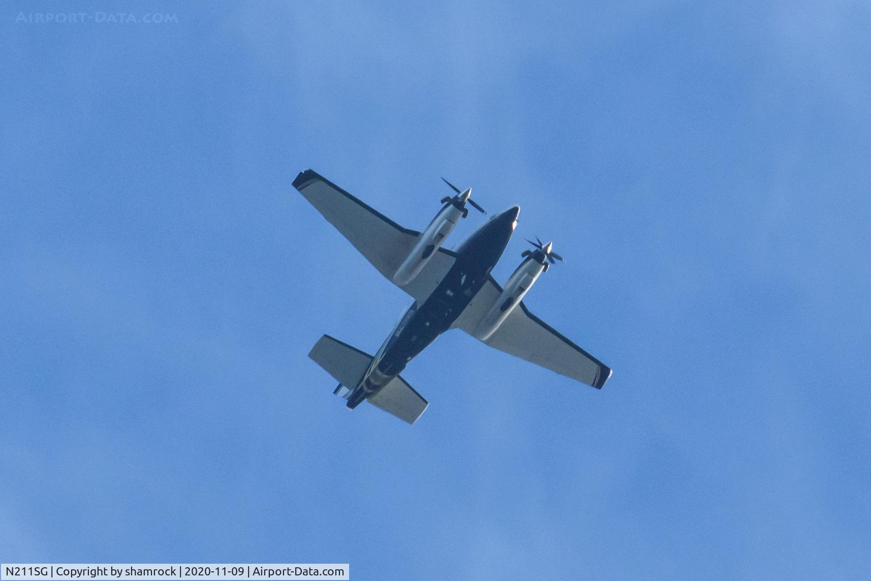 N211SG, 1977 Beech E90 King Air C/N LW-235, Over Snettisham, Norfolk, England.