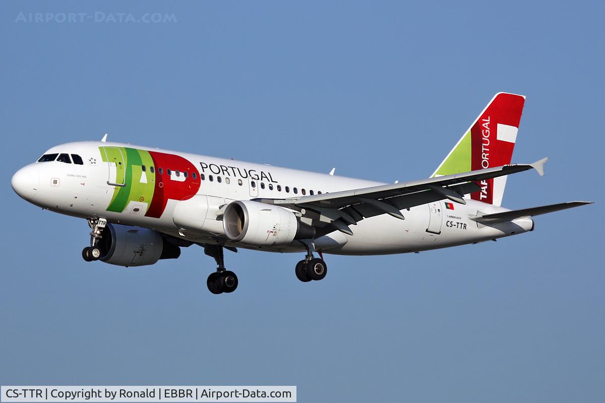 CS-TTR, 2002 Airbus A319-112 C/N 1756, at bru