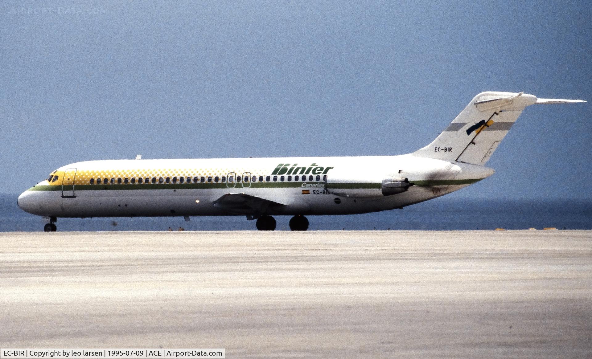 EC-BIR, 1967 Douglas DC-9-32 C/N 47093, Lanzarote 9.7.1995