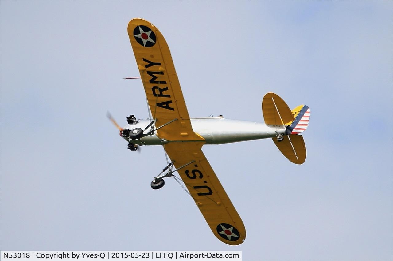 N53018, 1941 Ryan Aeronautical ST3KR C/N 1164, Ryan Aeronautical ST3KR, On display, La Ferté-Alais airfield (LFFQ) Airshow 2015