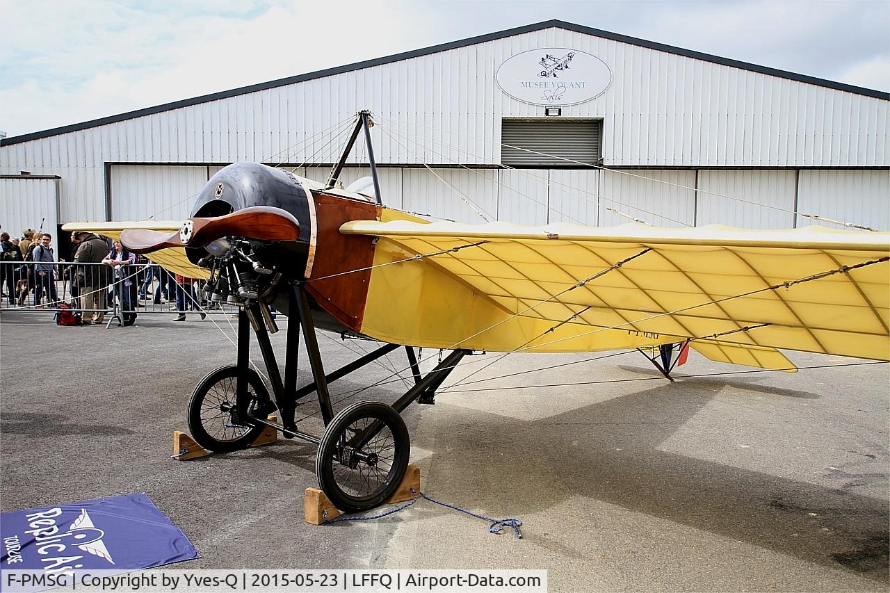F-PMSG, 2013 Morane-Saulnier Type G Replica C/N 01-RA, Morane-Saulnier Type G (replica), Displayed at La Ferté-Alais airfield (LFFQ) Airshow 2015