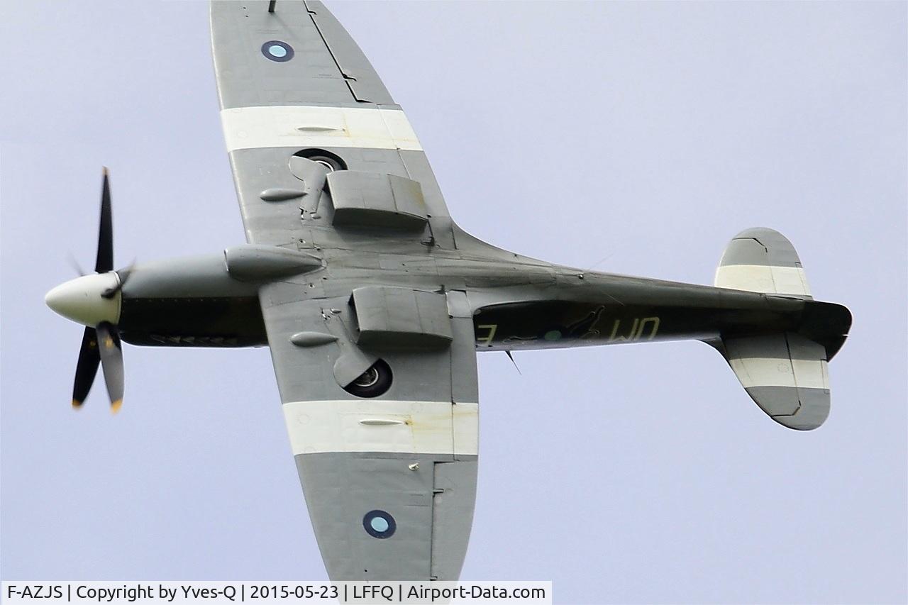 F-AZJS, 1944 Supermarine 389 Spitfire PR.XIX C/N 6S/585110, Supermarine 389 Spitfire PR.XIX, On display, La Ferté-Alais airfield (LFFQ) Air show 2015