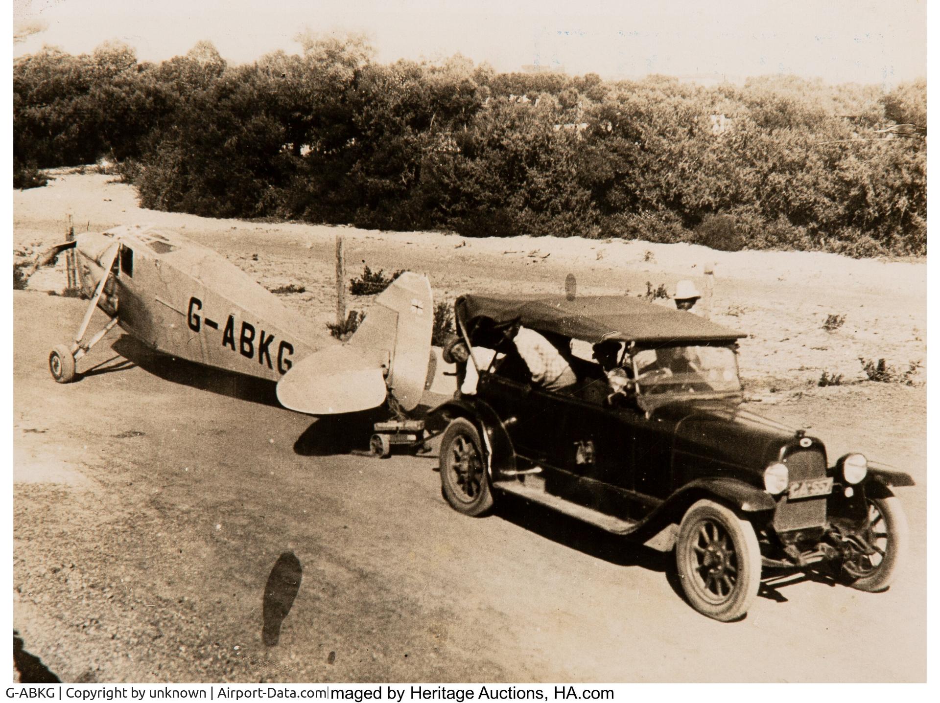 G-ABKG, De Havilland DH80A PUSS MOTH C/N 2157, G-ABKG being towed.