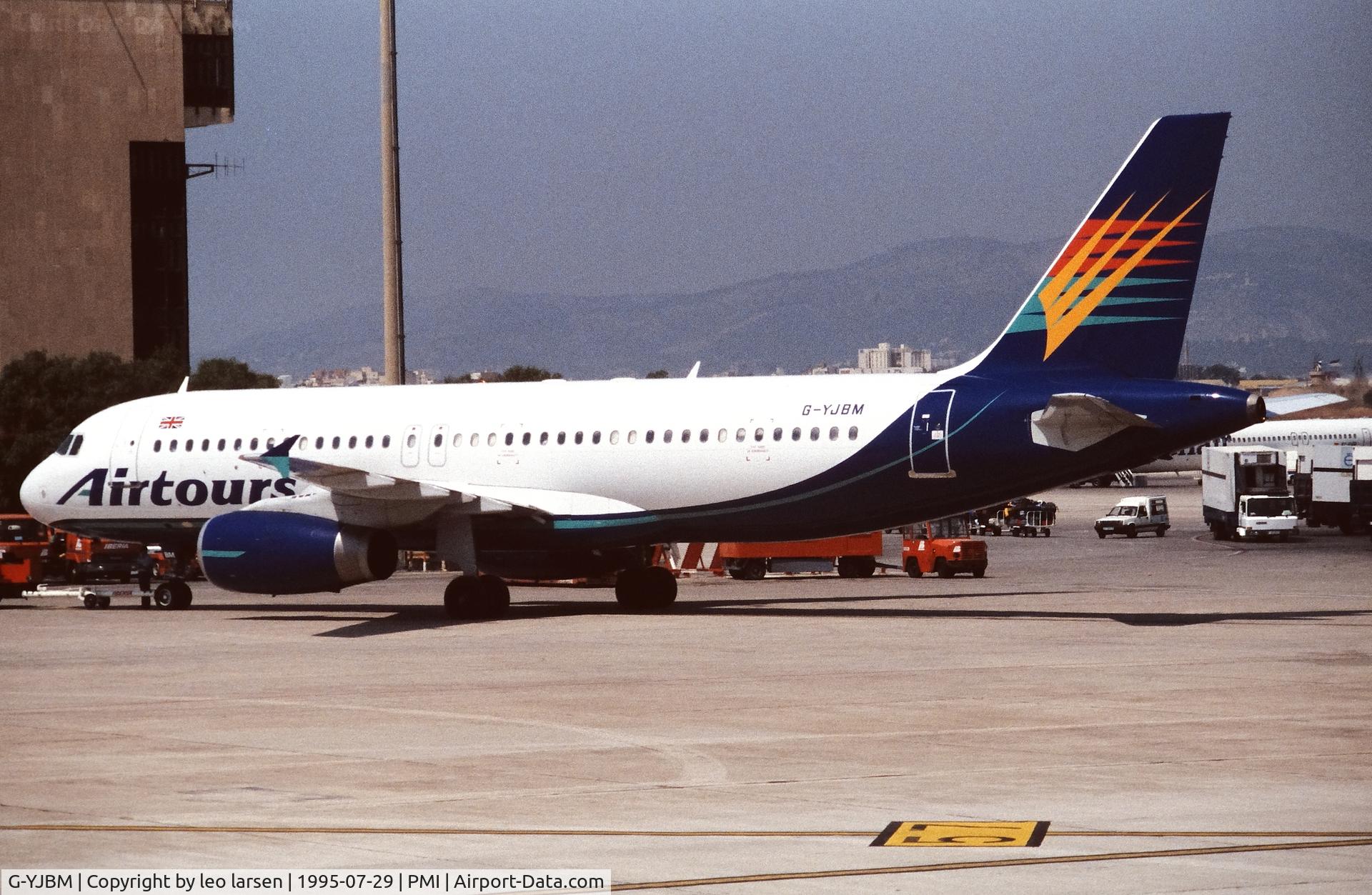 G-YJBM, 1992 Airbus A320-231 C/N 362, Palma de Mallorca 29.7.1995
