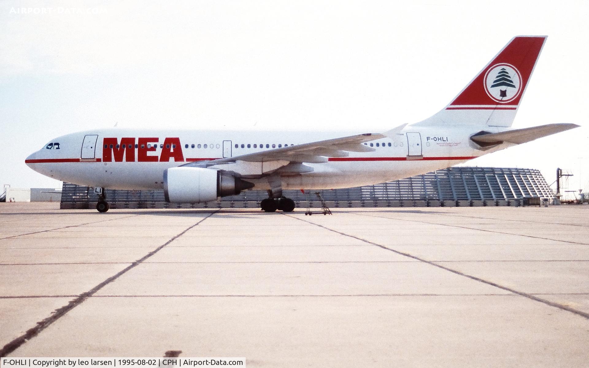 F-OHLI, 1988 Airbus A310-304 C/N 481, Copenhagen 2.8.1995