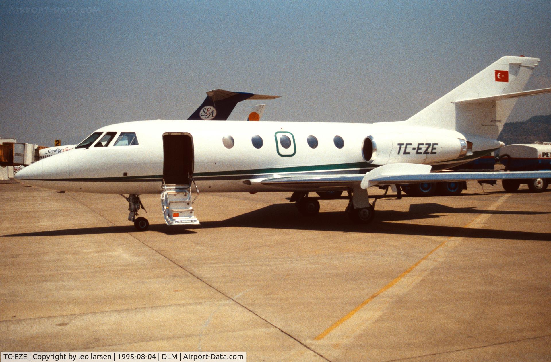 TC-EZE, 1974 Dassault Falcon 20F C/N 299, Dalaman 4.8.1995