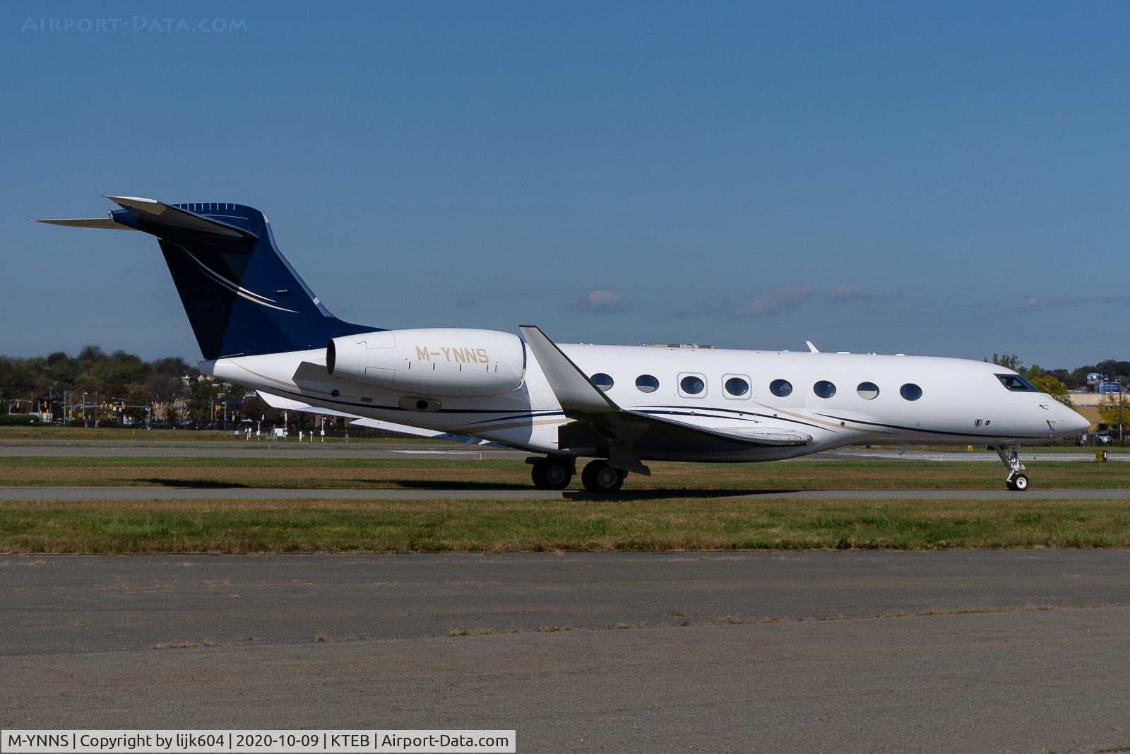 M-YNNS, 2019 Gulfstream G-VI (G650ER) C/N 6394, Taxi to Rwy 24 for Departure