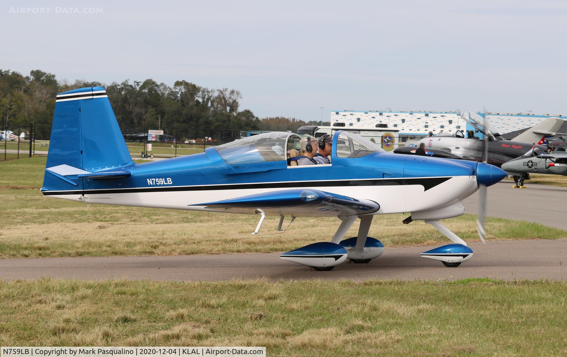 N759LB, 2015 Vans RV-7A C/N 72058, Vans RV-7A