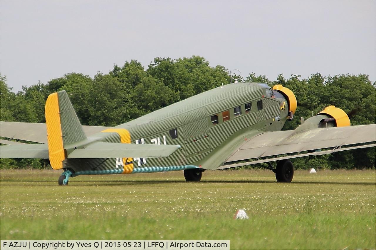 F-AZJU, 1952 Junkers (CASA) 352L (Ju-52) C/N 103, Junkers (CASA) 352L (Ju-52), Taxiing, La Ferté-Alais airfield (LFFQ) Air show 2015
