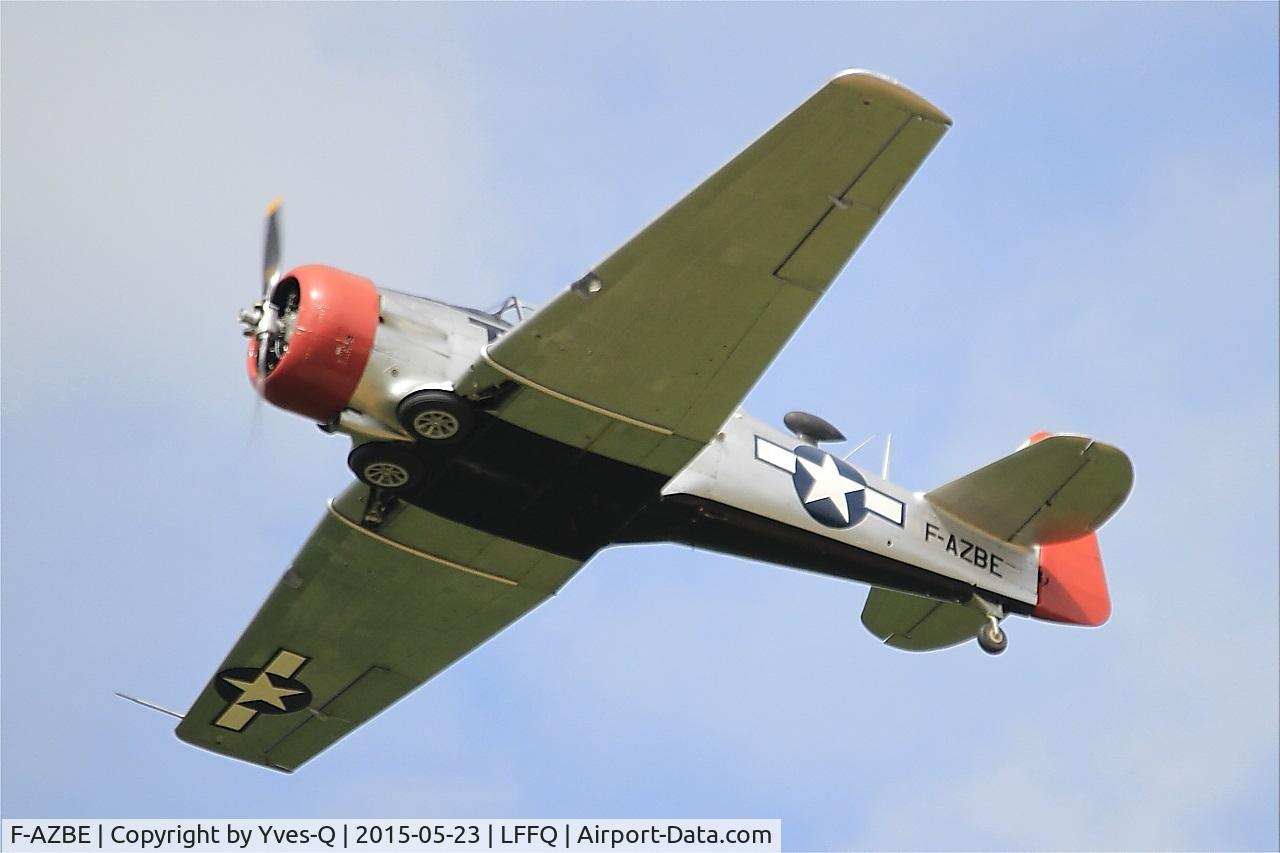 F-AZBE, North American AT-6C Harvard IIA C/N 88-12127, North American AT-6C Harvard IIA, On display, La Ferté-Alais airfield (LFFQ) Airshow 2015