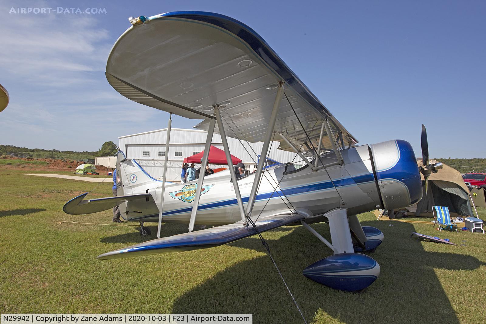 N29942, 1940 Waco ZPF-7 C/N 5440, 2020 Ranger Antique Airfield Fly-In, Ranger, TX