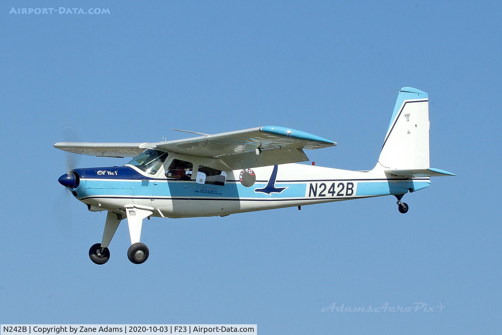 N242B, 1954 Helio H-391B Courier Courier C/N 001, 2020 Ranger Antique Airfield Fly-In, Ranger, TX