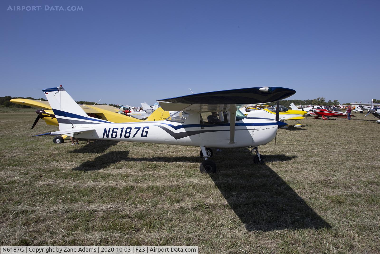 N6187G, 1969 Cessna 150K C/N 15071687, 2020 Ranger Antique Airfield Fly-In, Ranger, TX