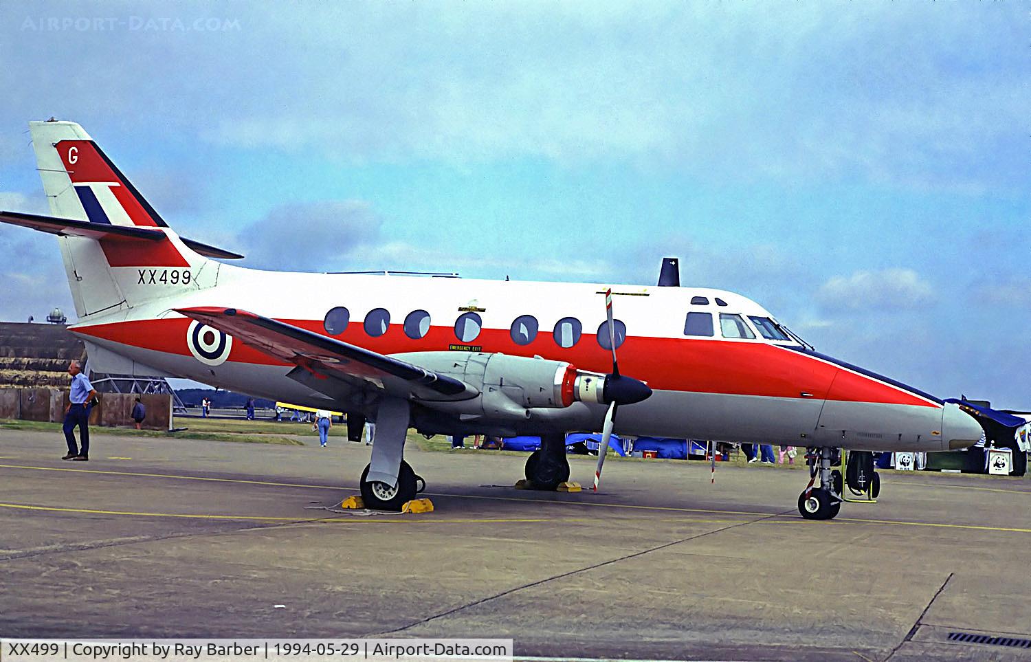 XX499, 1976 Scottish Aviation HP-137 Jetstream T.1 C/N 425, XX499   Scottish Aviation Jetstream T.1 [425] (Royal Air Force) (Place & Date Unknown) @ 29/05/1994